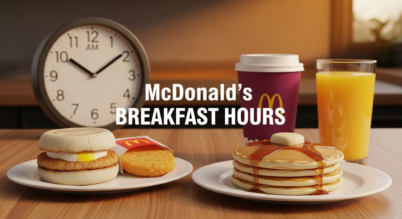 ⏰ What Time Does McDonald’s Starts & Stop Serving Breakfast 1 mcdonald's breakfast hours 2025